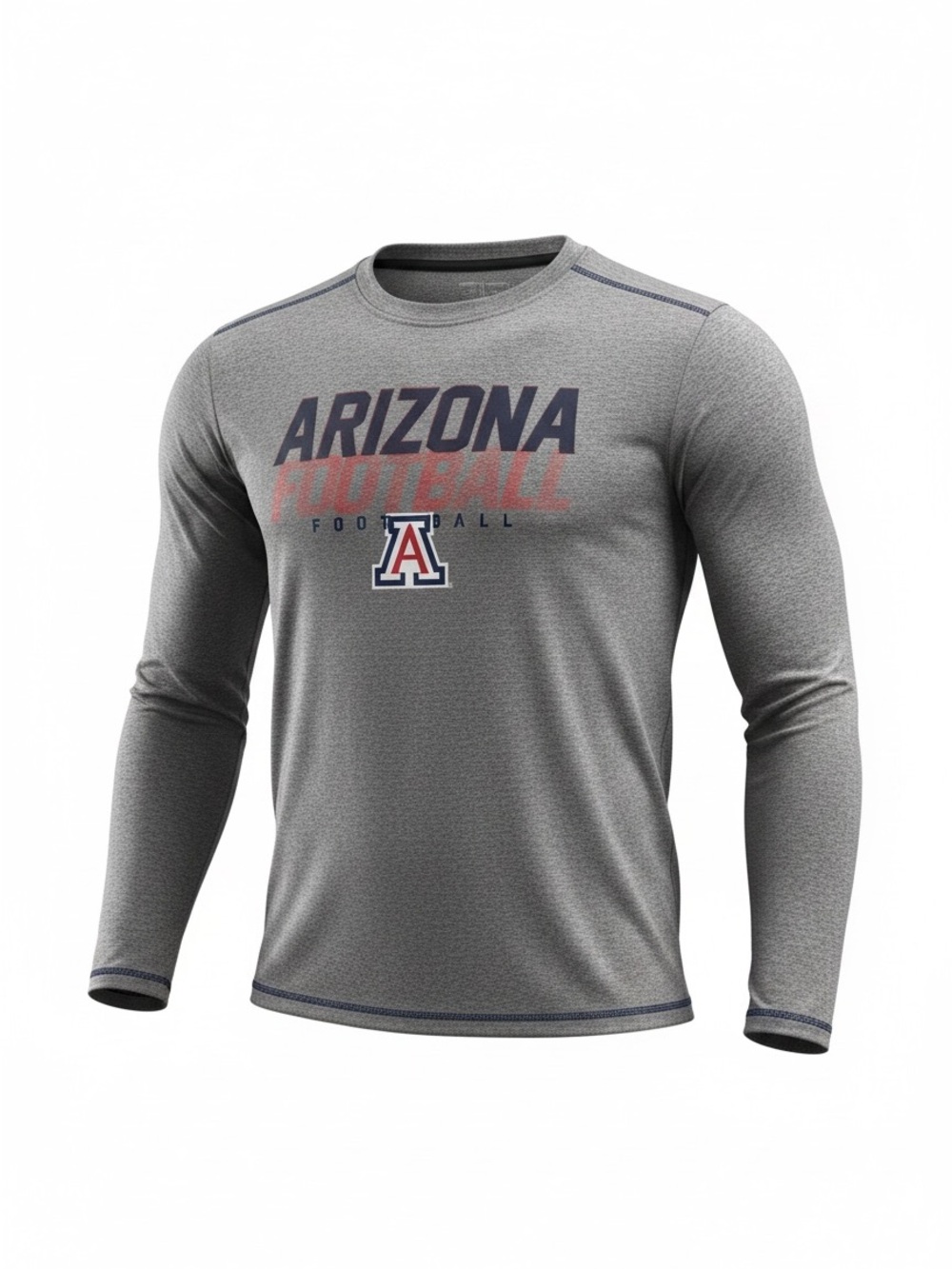 Arizona Football Gray Long-Sleeve Performance Tee